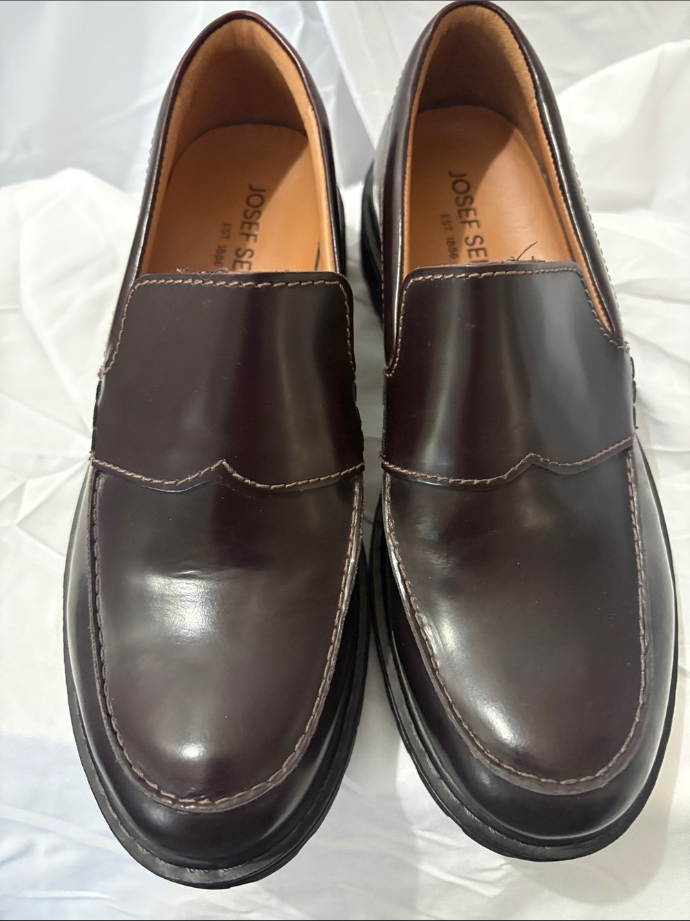 Josef Seibel Men's Dark Brown Slip-On Loafers